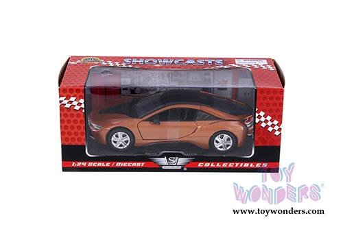 Showcasts  Collectibles - BMW i8 Coupe Hardtop (2018, 1/24 scale diecast model car, Orange) 79359OR