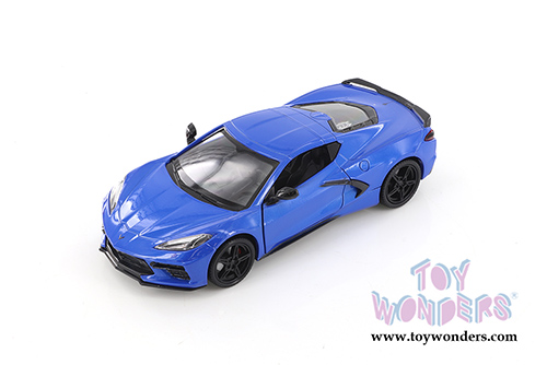 Showcasts®  Collectibles - Chevrolet® Corvette® C8 Stingray Hardtop (2020, 1/24 scale diecast model car, Blue) 71360BU MAP: $22.99