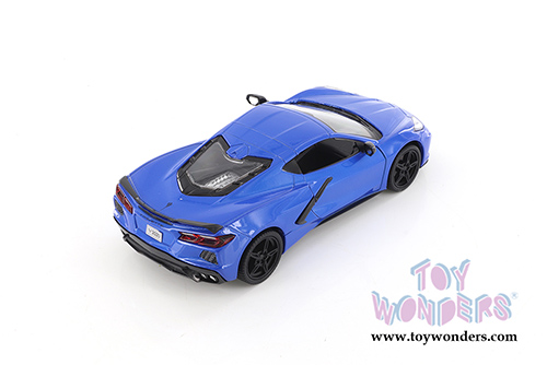 Showcasts®  Collectibles - Chevrolet® Corvette® C8 Stingray Hardtop (2020, 1/24 scale diecast model car, Blue) 71360BU MAP: $22.99