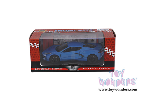 Showcasts  Collectibles - Chevrolet&reg; Corvette&reg; C8 Stingray Hardtop (2020, 1/24 scale diecast model car, Blue) 79360BU