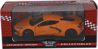 Show product details for Showcasts  Collectibles - Chevrolet® Corvette® C8 Stingray Hardtop (2020, 1/24 scale diecast model car, Orange) 71360OR MAP: $19.99