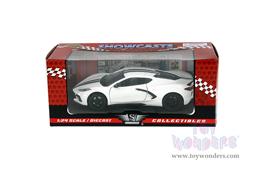 Showcasts  Collectibles - Chevrolet&reg; Corvette&reg; C8 Stingray Hardtop (2020, 1/24 scale diecast model car, White) 79360WHK