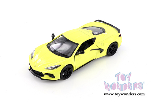 Showcasts®  Collectibles - Chevrolet® Corvette® C8 Stingray Hardtop (2020, 1/24 scale diecast model car, Yellow) 71360YL MAP: $22.99