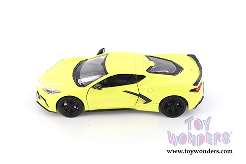 Showcasts®  Collectibles - Chevrolet® Corvette® C8 Stingray Hardtop (2020, 1/24 scale diecast model car, Yellow) 71360YL MAP: $22.99