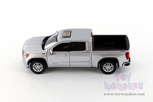 Showcasts Collectibles - GMC&reg; Sierra 1500 SLT Crew Cab Pickup Truck (2019, 1/27 scale diecast model car, Silver) 79361SV/16D