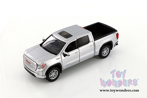 Showcasts Collectibles - GMC&reg; Sierra 1500 SLT Crew Cab Pickup Truck (2019, 1/27 scale diecast model car, Silver) 79361SV