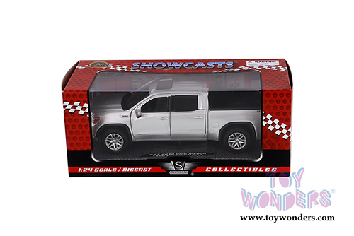 Showcasts Collectibles - GMC&reg; Sierra 1500 SLT Crew Cab Pickup Truck (2019, 1/27 scale diecast model car, Silver) 79361SV