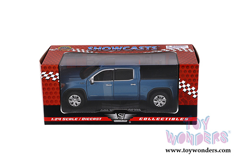 Showcasts Collectibles - GMC&reg; Sierra 1500 Denali Crew Cab Pickup Truck (2019, 1/27 scale diecast model car, Blue) 79362BU