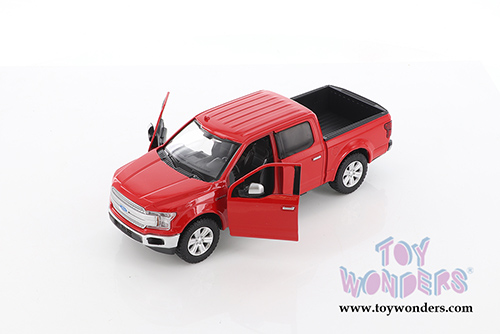 Showcasts Collectibles - Ford F-150 Lariat Crew Cab Pickup Truck (2019, 1/27 scale diecast model car, Asstd.) 79363/16D