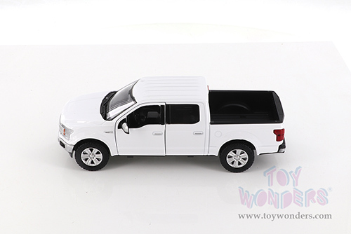 Showcasts Collectibles - Ford F-150 Lariat Crew Cab Pickup Truck (2019, 1/27 scale diecast model car, White) 79363WH/16D