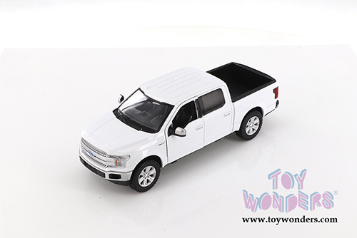 Showcasts Collectibles - Ford F-150 Lariat Crew Cab Pickup Truck (2019, 1/27 scale diecast model car, White) 79363WH