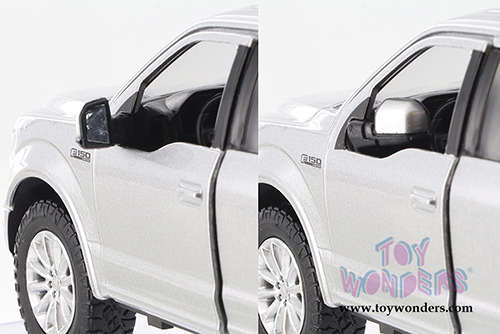 Showcasts Collectibles - Ford F-150 Limited Crew Cab Pickup Truck (2019, 1/27 scale diecast model car, Silver) 79364SV