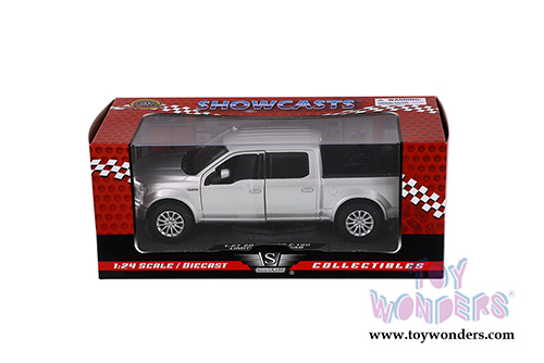 Showcasts Collectibles - Ford F-150 Limited Crew Cab Pickup Truck (2019, 1/27 scale diecast model car, Silver) 79364SV