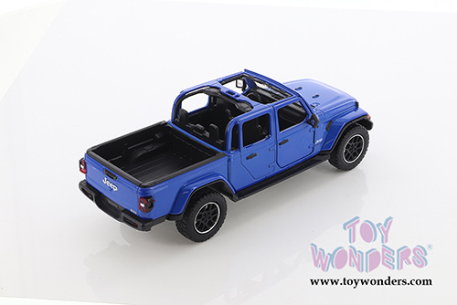 Showcasts Collectibles - Jeep&reg; Gladiator Overland (Open Top) Pickup Truck (2021, 1/27 scale diecast model car, Blue) 79367BU