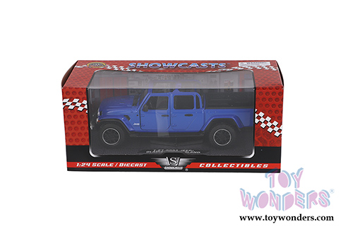 Showcasts Collectibles - Jeep&reg; Gladiator Overland (Open Top) Pickup Truck (2021, 1/27 scale diecast model car, Blue) 79367BU