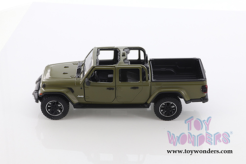 Showcasts® Collectibles - Jeep® Gladiator Overland (Open Top) Pickup Truck (2021, 1/27 scale diecast model car, Green) 79367GN MAP: $22.99