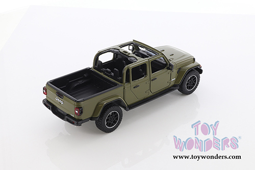 Showcasts® Collectibles - Jeep® Gladiator Overland (Open Top) Pickup Truck (2021, 1/27 scale diecast model car, Green) 79367GN MAP: $22.99
