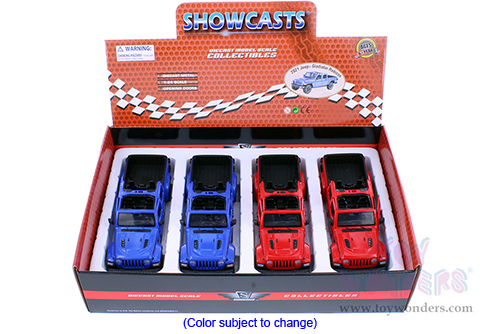 Showcasts Collectibles - Jeep&reg; Gladiator Rubicon Pickup Truck Open Top (2021, 1/27 scale diecast model car, Asstd.) 79370/16D