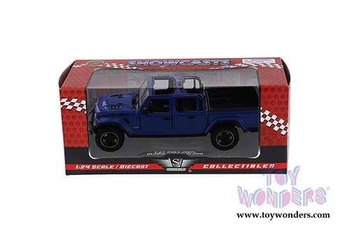 Showcasts® Collectibles - Jeep® Gladiator Rubicon Pickup Truck Open Top (2021, 1/27 scale diecast model car, Blue) 79370BU MAP: $22.99