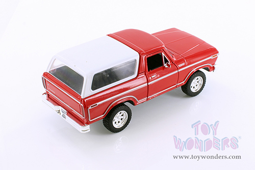 Showcasts Collectibles - Ford Bronco (1978, 1/24 scale diecast model car, Red/White Camper) 79373WR