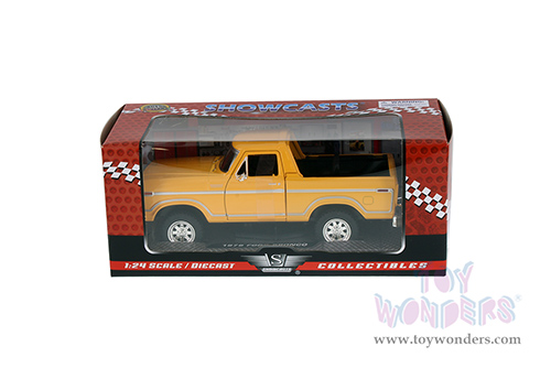 Showcasts® Collectibles - Ford Bronco (open top) (1978, 1/24 scale diecast model car, Yellow) 79374WYL MAP: $22.99