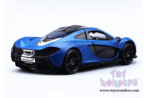 Motormax Satin Paint - McLaren P1&trade; Hardtop (1/24 scale diecast model car, Matte Blue) 79508