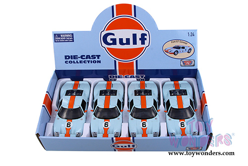 Motormax - Ford GT Concept #6 Gulf Oil (1/24 scale die cast model car, Light Blue/Orange) 79641/16D