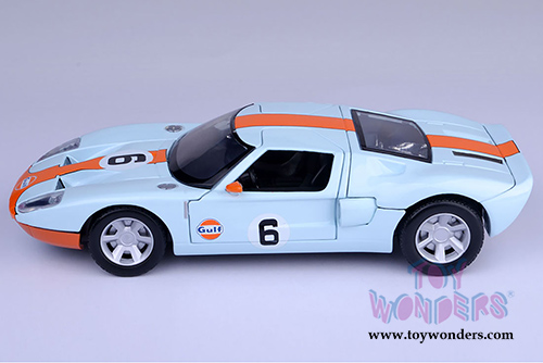 Motormax - Ford GT Concept #6 Gulf Oil (1/24 scale die cast model car, Light Blue/Orange) 79641