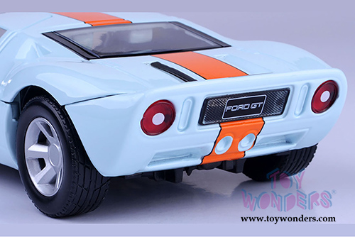Motormax - Ford GT Concept #6 Gulf Oil (1/24 scale die cast model car, Light Blue/Orange) 79641