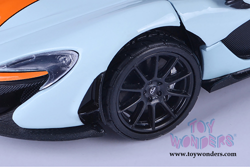 Motormax - McLaren P1&trade; Gulf Oil (1/24 scale die cast model car, Light Blue/Orange) 79642/16D