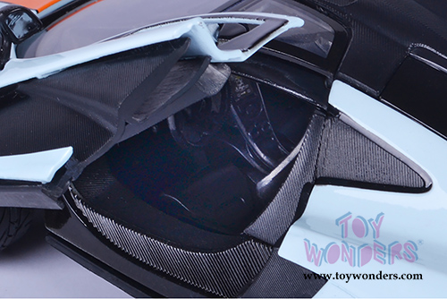 Motormax - McLaren P1&trade; Gulf Oil (1/24 scale die cast model car, Light Blue/Orange) 79642/16D