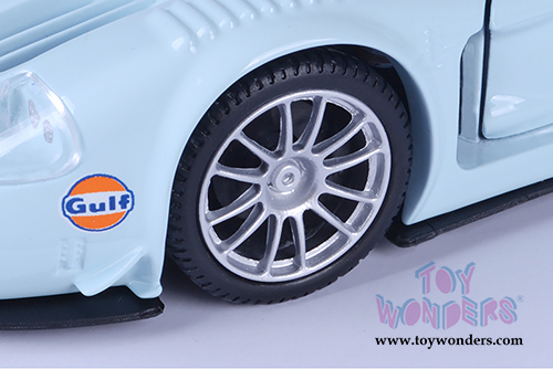 Motormax - Maserati MC 12 Corsa Gulf Oil (1/24 scale die cast model car, Light Blue/Orange) 79643/16D