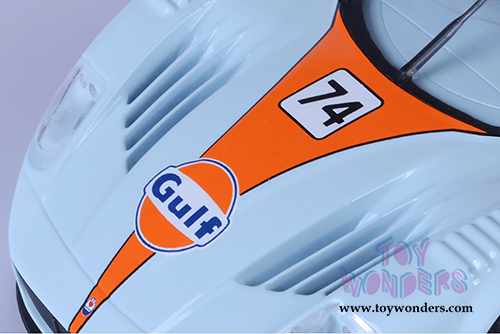 Motormax - Maserati MC 12 Corsa Gulf Oil (1/24 scale die cast model car, Light Blue/Orange) 79643/16D