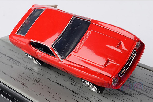 Motormax Dioramas - Ford Mustang Mach 1 James Bond 007 "Diamonds are Forever" (1971, 1/64 scale diecast model car, Red) 79824