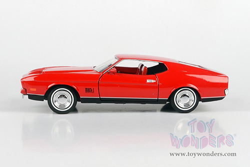 Motormax 007 James Bond Collection - Ford Mustang Mach I - Diamonds Are Forever (60 years of Bond) (1971, 1/24 scale diecast model car, Red) 79851WR