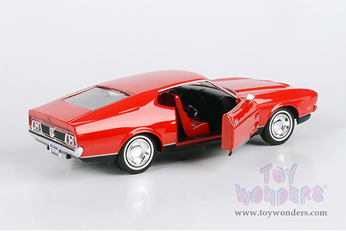 Motormax 007 James Bond Collection - Ford Mustang Mach I - Diamonds Are Forever (60 years of Bond) (1971, 1/24 scale diecast model car, Red) 79851WR