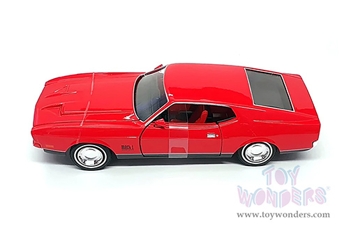Motormax 007 James Bond Collection - Ford Mustang Mach I - Diamonds Are Forever (60 years of Bond) (1971, 1/24 scale diecast model car, Red) 79851WR