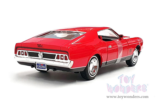 Motormax 007 James Bond Collection - Ford Mustang Mach I - Diamonds Are Forever (60 years of Bond) (1971, 1/24 scale diecast model car, Red) 79851WR