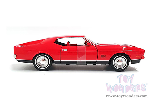 Motormax 007 James Bond Collection - Ford Mustang Mach I - Diamonds Are Forever (60 years of Bond) (1971, 1/24 scale diecast model car, Red) 79851WR
