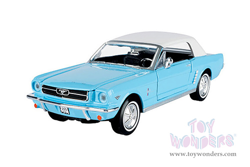 Motormax 007 James Bond Collection - Ford Mustang Hardtop - Thunderball (60 years of Bond) (1964½, 1/24 scale diecast model car, Turquoise) 79855WTQ