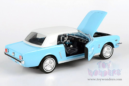 Motormax 007 James Bond Collection - Ford Mustang Hardtop - Thunderball (60 years of Bond) (1964½, 1/24 scale diecast model car, Turquoise) 79855WTQ
