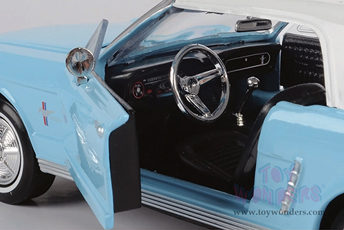 Motormax 007 James Bond Collection - Ford Mustang Hardtop - Thunderball (60 years of Bond) (1964½, 1/24 scale diecast model car, Turquoise) 79855WTQ