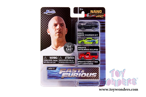 Jada Toys Nano Hollywood Rides | Assortment Pack (1/65, diecast model car, Asstd.) 83548W5AGT