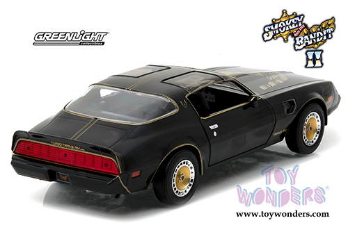 Greenlight Hollywood - Smokey and The Bandit II Pontiac&reg; Firebird Trans Am T/A Turbo 4.9L T Top (1980, 1/24 scale diecast model car, Black) 84031/12