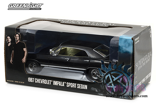 Greenlight Hollywood - Supernatural Join The Hunt Chevrolet&reg; Impala&trade; Sport Sedan (1967, 1/24 scale diecast model car, Black) 84032/12