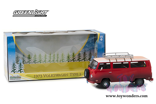 Greenlight Hollywood - Field of Dreams Volkswagen&reg; Type 2 (1973, 1/24 scale diecast model car, Red/White) 84034