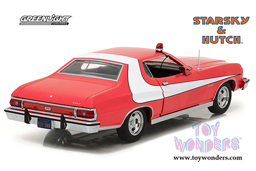 Greenlight Hollywood - Starsky & Hutch Ford Gran Torino Hardtop (1976, 1/24 scale diecast model car, Red) 84042