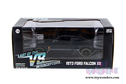 Greenlight - Hollywood Ford Falcon XB Last of the V8 Interceptors Hardtop (1973, 1/24 scale diecast model car, Black) 84051