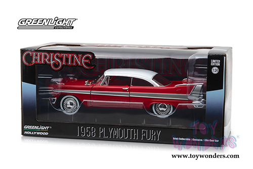 Greenlight - Hollywood Christine Plymouth Fury Hardtop (1958, 1/24 scale diecast model car, Red) 84071