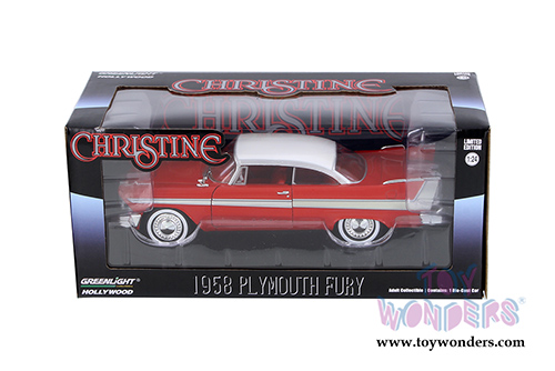 Greenlight - Hollywood Christine Plymouth Fury Hardtop (1958, 1/24 scale diecast model car, Red) 84071